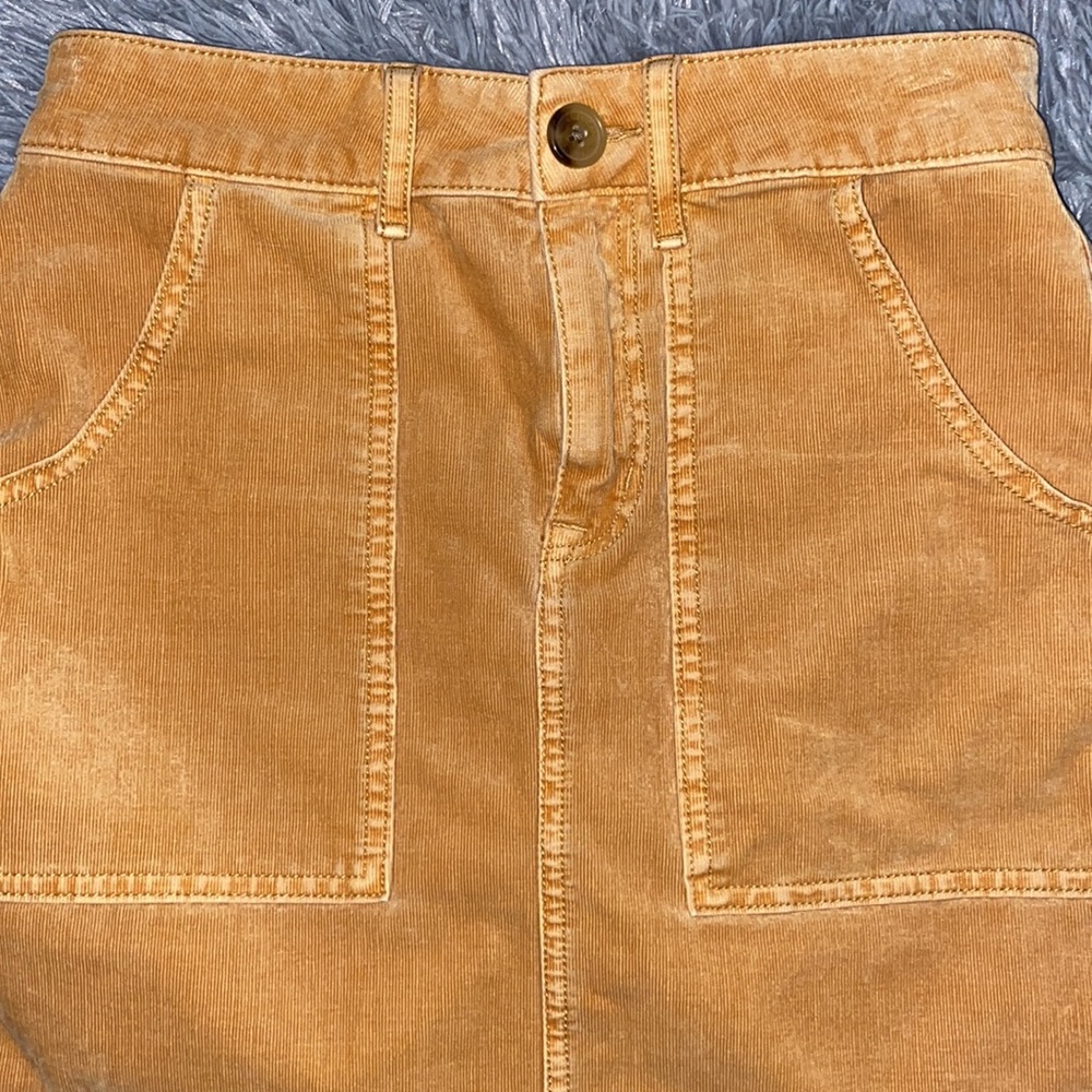 American Eagle corduroy Hi-Rise A~Line skirt size 2 - Picture 3 of 6
